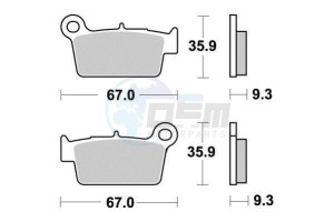 Product image: Ferodo - FDB2162P - Brakepad Organic Platinum suitable for road use/Off Road 