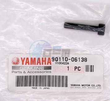Product image: Yamaha - 901100613800 - BOLT, HEXAGON SOCKET HEAD   0