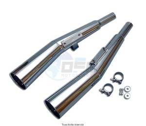Product image: Marving - 01H2001 - Silencer  MASTER CB750F/900F Approved - Sold as 1 pair Chrome  