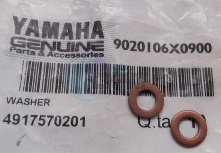 Product image: Yamaha - 9020106X0900 - WASHER, PLATE   0