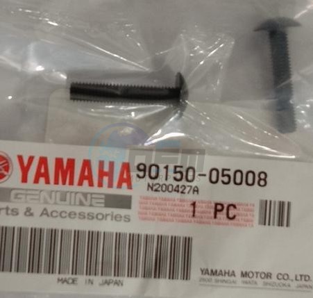 Product image: Yamaha - 901500500800 - SCREW, ROUND HEAD  0