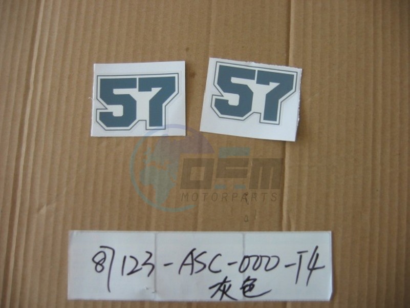 Product image: Sym - 87123-ASC-000-T4 - FR. COVER 57 STRIPE  0