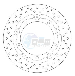 Product image: Ferodo - FMD0437RF - Brake Disc Floating Ø267x150x132 Mounting holes5xØ9 