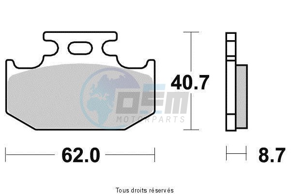 Product image: Vesrah - VD432JL - Brake Pad Vesrah Sinter Metal      VD432JL  0