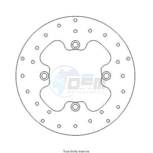 Product image: Sifam - DIS1113W - Brake Disc Kawasaki Ø184x100x84  Mounting holes 4xØ9,5 Disk Thickness 3 