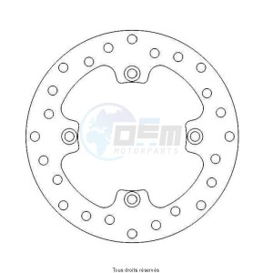 Product image: Sifam - DIS1311W - Brake Disc Suzuki Ø240x140x122  Mounting holes 4xØ10,5 Disk Thickness 4 