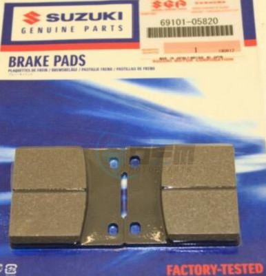 Product image: Suzuki - 69101-05820 - Pad Set  0