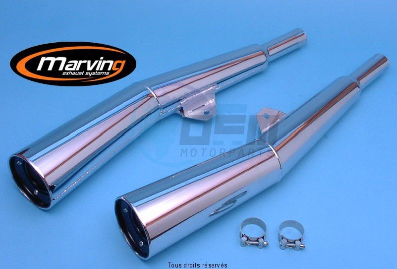 Product image: Marving - 01K2050 - Silencer  MASTER Z 1100 A (Cardan) Approved - Sold as 1 pair Chrome   0