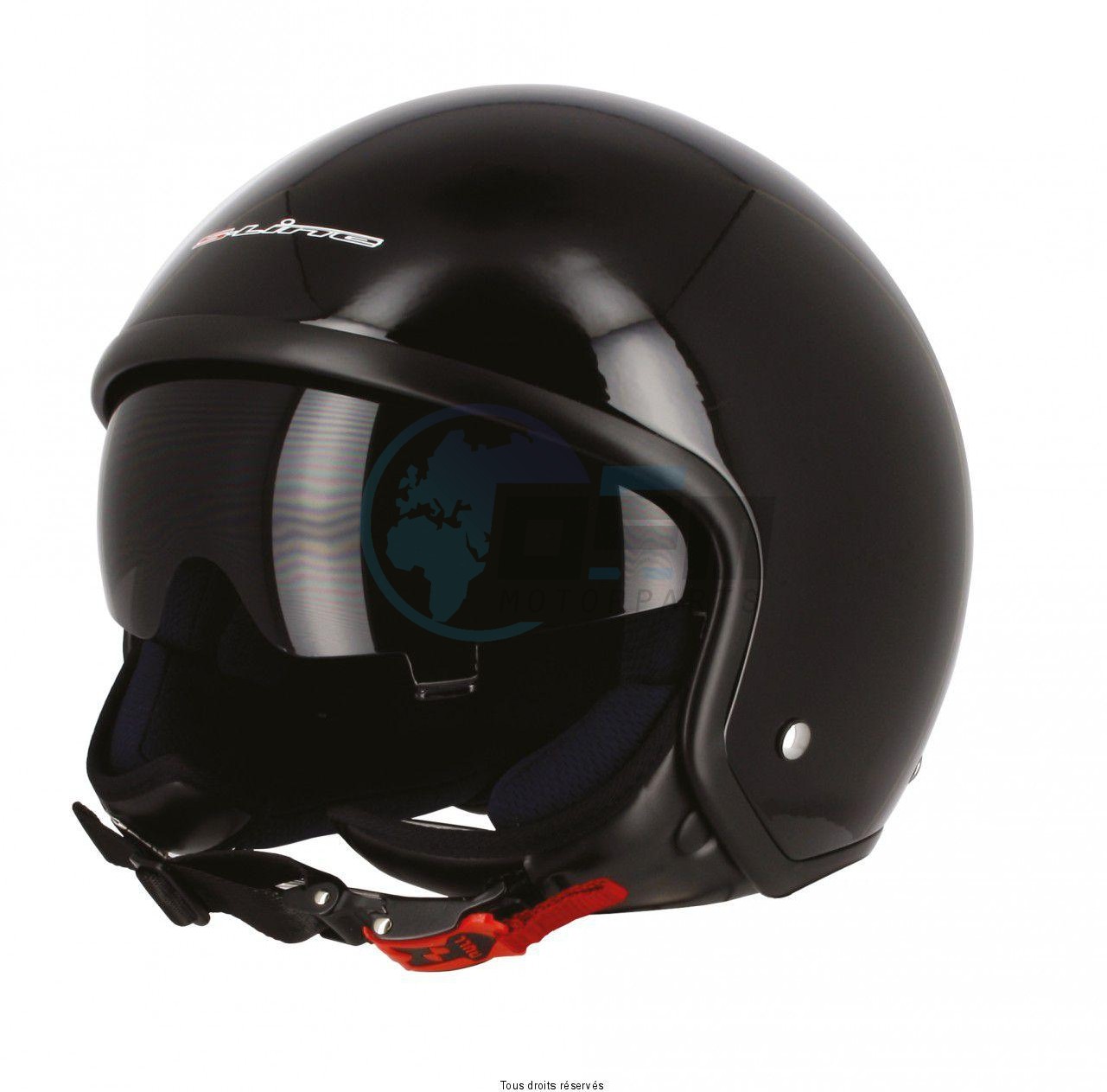 Product image: S-Line - AVJET011 - Jet Helmet S701 Black Brilliant XS Visor Smoke    0