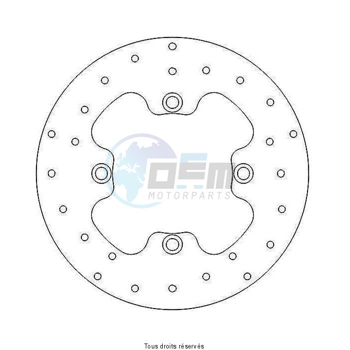 Product image: Sifam - DIS1057 - Brake Disc Honda Ø256x110X94  Mounting holes 4xØ8,5 Disk Thickness 6  0