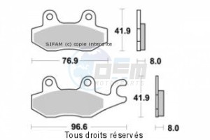 Product image: Sifam - S1085N - Brake Pad Sifam Sinter Metal   S1085N 