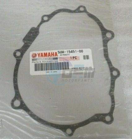 Product image: Yamaha - 5UM154510000 - GASKET CRANKCASE COVER 1   0