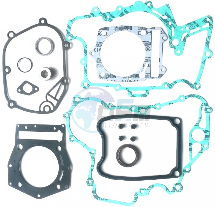 Product image: Piaggio - 497587 - Complete gasket set, and oil seals  0