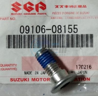 Product image: Suzuki - 09106-08155 - BOLT  0