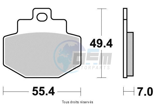 Product image: Kyoto - S1981 - Brake Pad Kyoto Semi-Metal   S1981  1