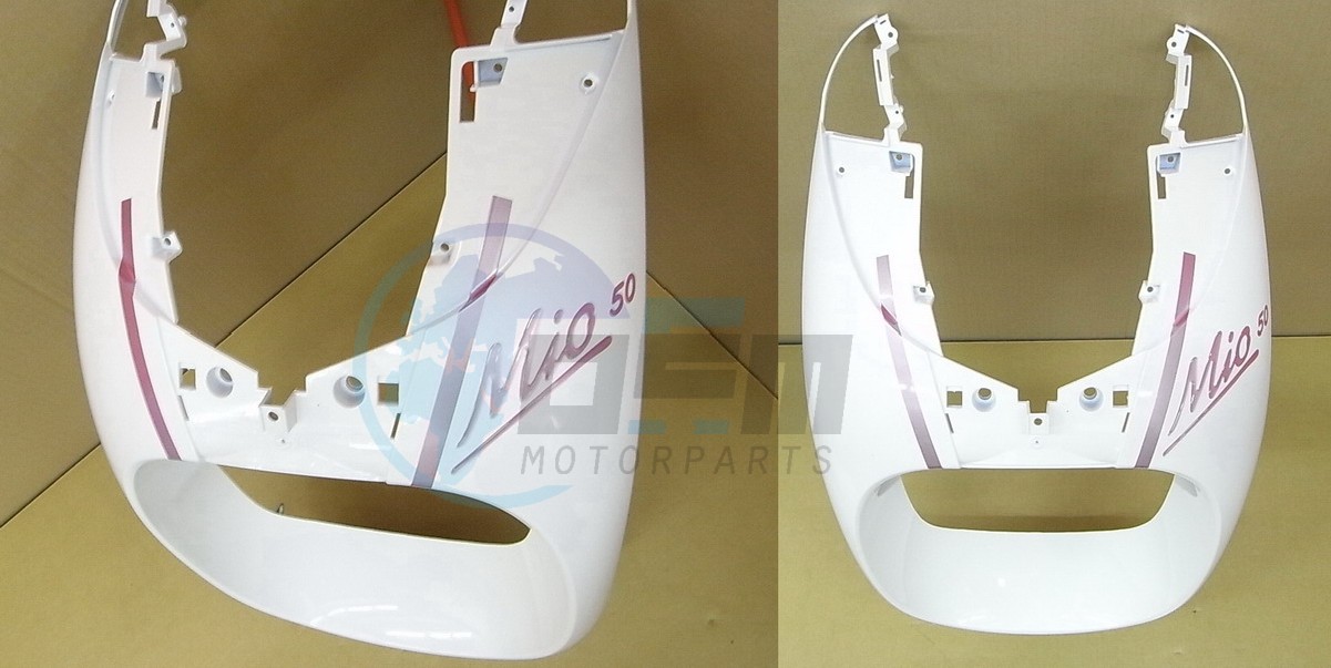 Product image: Sym - 6430G-A72-000-QA5 - FRONT SPOILER WHITE WHITEH PINK STRIPES  0