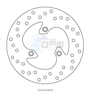 Product image: Sifam - DIS1135 - Brake Disc Peugeot Ø180x80x58,5  Mounting holes 3xØ8,5 Disk Thickness 3,5 