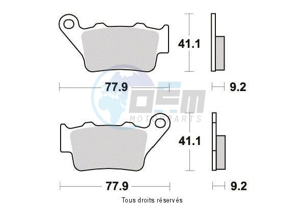 Product image: Sifam - S1080N - Brake Pad Sifam Sinter Metal   S1080N  1