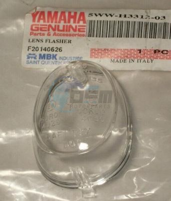 Product image: Yamaha - 5WWH33120300 - LENS FLASHER  0