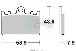 Product image: Sifam - S1433N - Brake Pad Sifam Sinter Metal   S1433N 