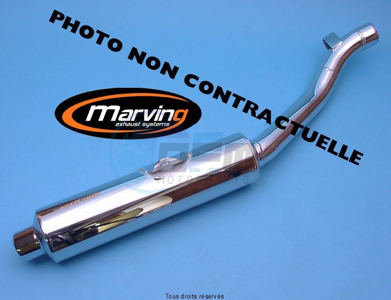 Product image: Marving - 01S2148 - Silencer  Rond 600 BandIT 95/99 Approved Ø114 Chrome   0