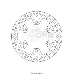 Product image: Sifam - DIS1231W - Brake Disc Yamaha  Ø245x133x115,5  Mounting holes 6xØ6,5 Disk Thickness 4 