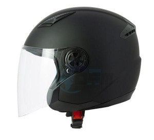 Product image: Osone - JEOS1F1002 - Jet Helmet S200 BROOKLYN - Black Mat - Size S 