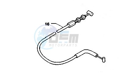 Product image: Cagiva - 8A0096490 - CLUTCH CABLE 650RAPTOR  0
