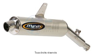 Product image: Marving - 01SA46 - Silencer  AMACAL DR 350 Approved Ø100 Chrome Cover Alu 