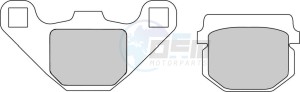 Product image: Ferodo - FDB313EF - Brakepad Organic Eco-Friction suitable for road use 