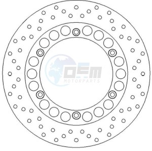 Product image: Ferodo - FMD0155R - Brake disc fixed YAMAHA - with homologation TUV 