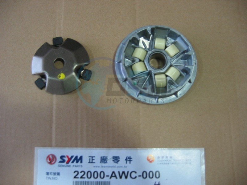 Product image: Sym - 22000-AMA-000 - MOVABLE DRIVE FACE ASSY  0