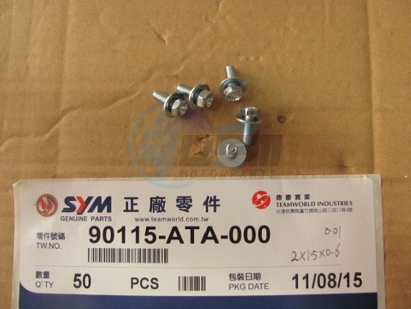 Product image: Sym - 90115-ATA-000 - FLANGE BOLT 6X16  1