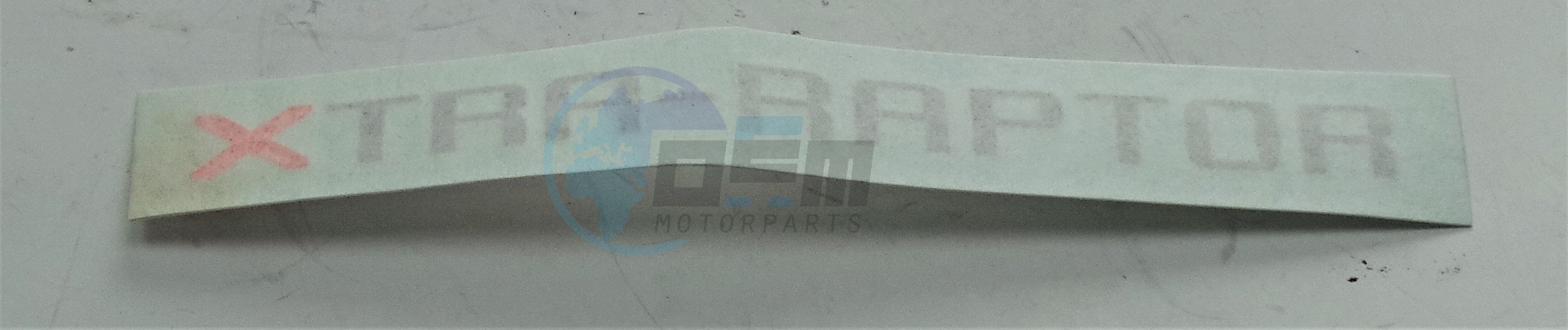 Product image: Cagiva - 800098819 - DECAL X-TRA RAPTOR  Parts can be in primer only  0