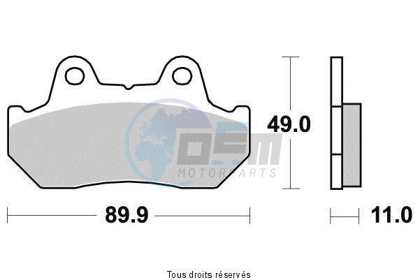 Product image: Kyoto - S1003 - Brake Pad Kyoto Semi-Metal   S1003  1