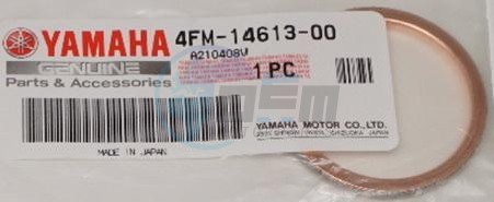 Product image: Yamaha - 4FM146130000 - GASKET, EXHAUST PIPE  0