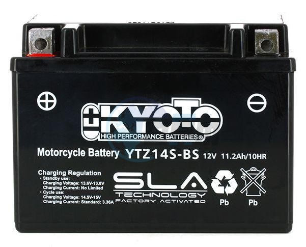 Product image: Kyoto - 512139 - Battery  Ytz14s-bs SLA-AGM - Without Acid. Ready to Use  0