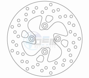 Product image: Ferodo - FMD0110R - Brake disc fixed YAMAHA - with homologation TUV 