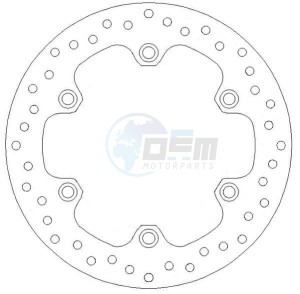 Product image: Ferodo - FMD0409R - Brake disc fixed HONDA - with homologation TUV 