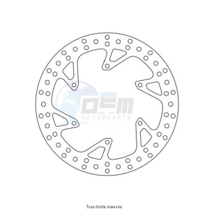 Product image: Sifam - DIS1201 - Brake Disc Tm  Ø240x128x115 Mounting holes 6xØ6 Disk Thickness 3,5 