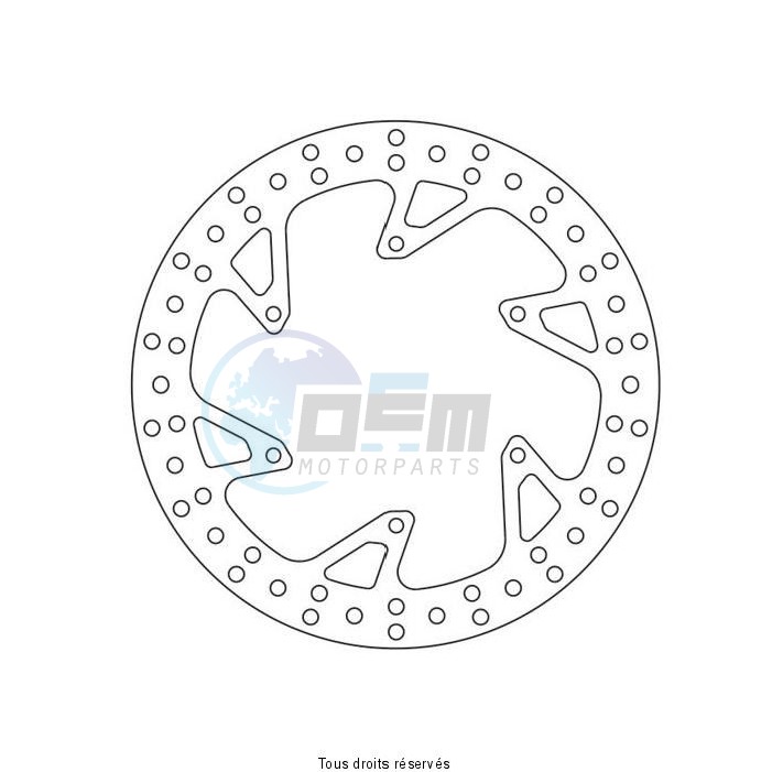 Product image: Sifam - DIS1201 - Brake Disc Tm  Ø240x128x115 Mounting holes 6xØ6 Disk Thickness 3,5  0