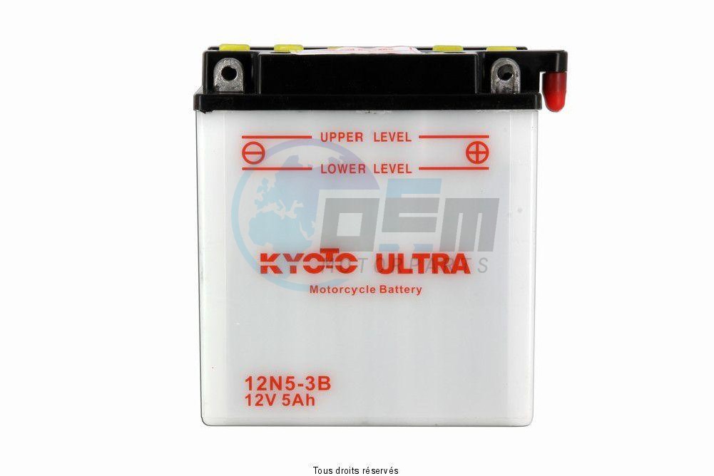 Product image: Kyoto - 712052 - Battery 12n5-3b L 121mm  W 61mm  H 131mm 12v 5ah Acid 0,39l  1