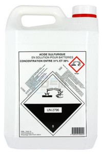 Product image:  - ACIDE5L - Battery  Acid - Bidon 5 Litres 