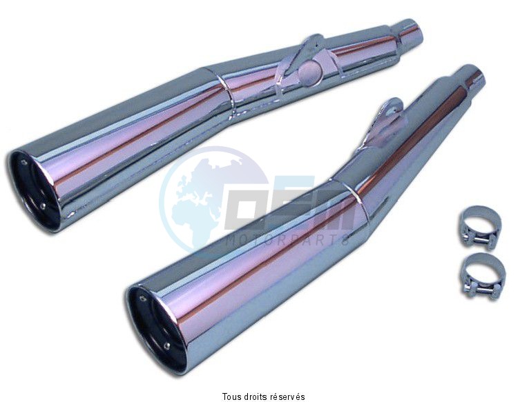 Product image: Marving - 01K2074 - Silencer  MASTER Z 1300 Approved - Sold as 1 pair Chrome   0