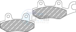 Product image: Ferodo - FDB631SM - Brakepad Sinter metal Sinter Grip Maxi Scooter 