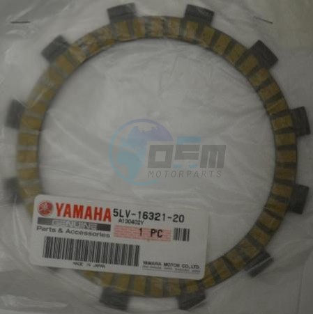 Product image: Yamaha - 5LV163212000 - PLATE FRICTION   0