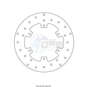 Product image: Sifam - DIS1205 - Brake Disc Yamaha  Ø267x150x132  Mounting holes 6xØ6,5 Disk Thickness 4,5 