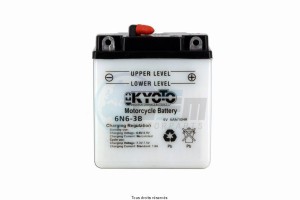 Product image: Kyoto - 706064 - Battery 6n6-3b L 99mm  W 57mm  H 107mm 6v 6ah Acid 0,27l 