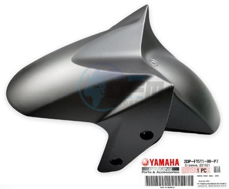 Product image: Yamaha - 2DPF151100P4 - FENDER, FRONT  0