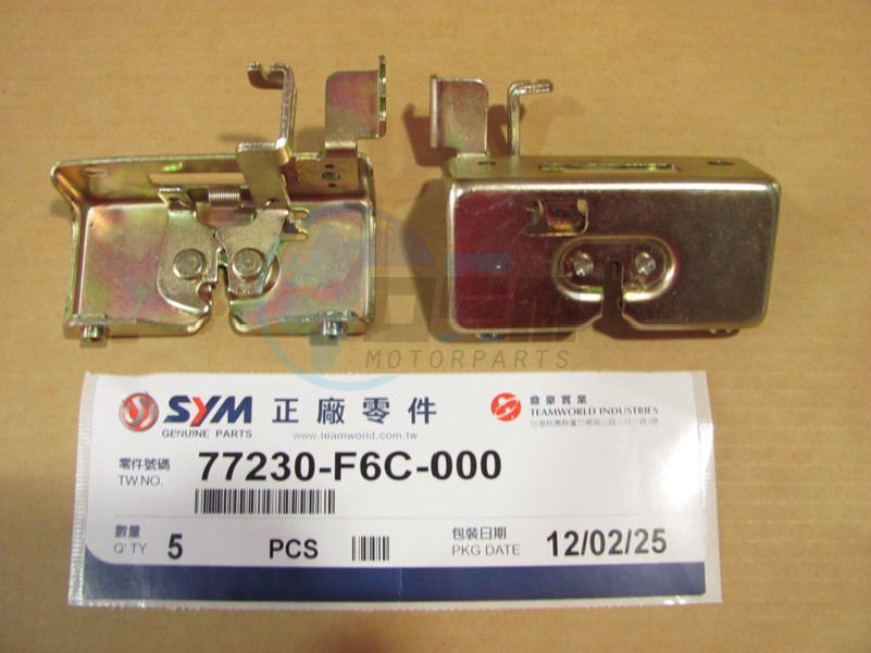 Product image: Sym - 77230-F6C-000 - SEAT CATCH ASSY  0